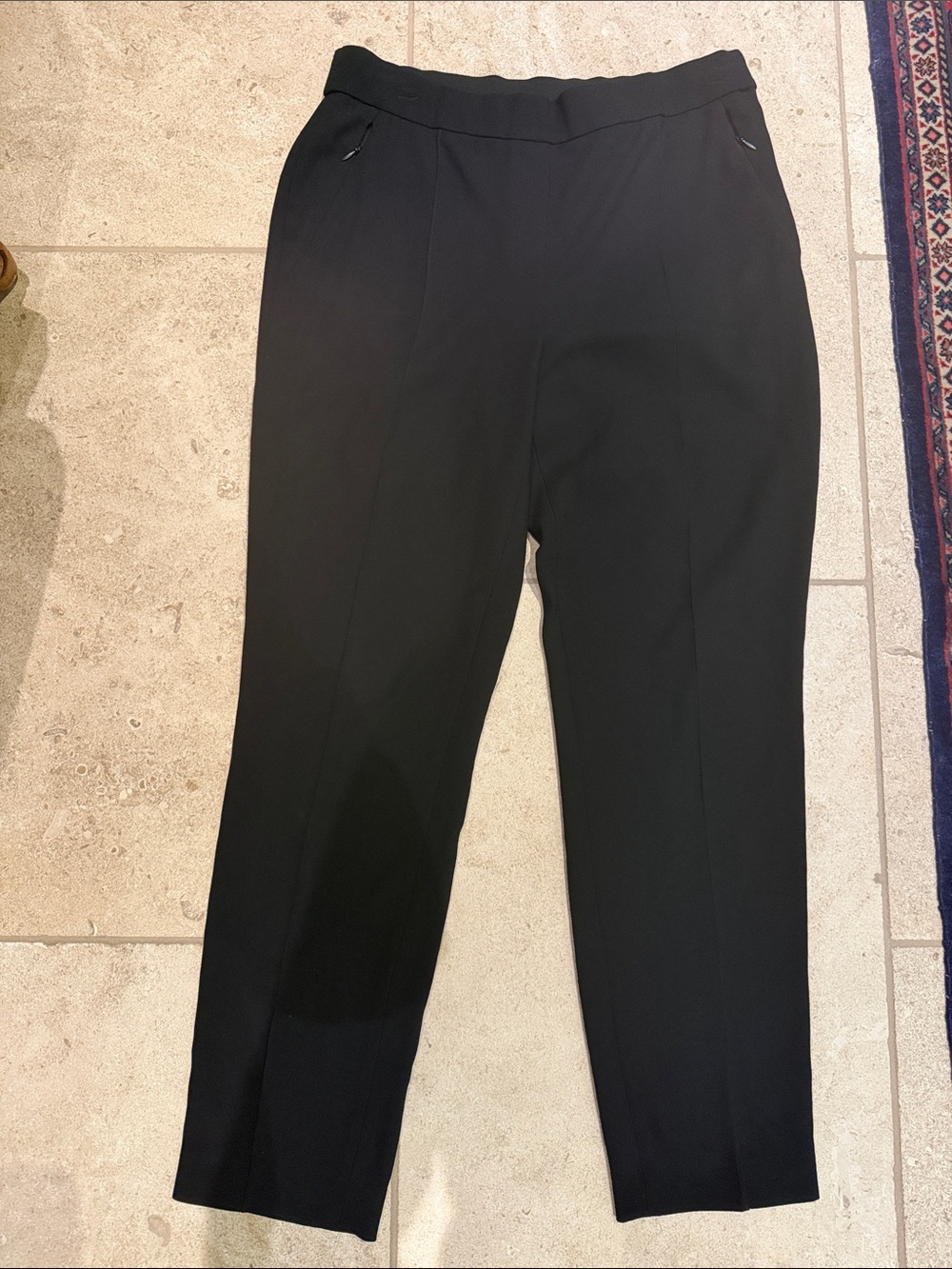 ELIE TAHARI Woman Black Classic Dress Pants - Slim Tapered Fit